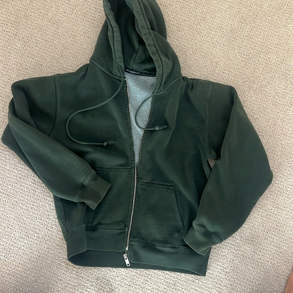 Brandy Melville green zip up